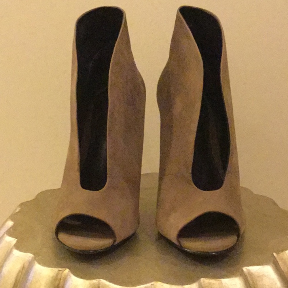 Schutz Genuine Suede Flytrap Booties - image 2